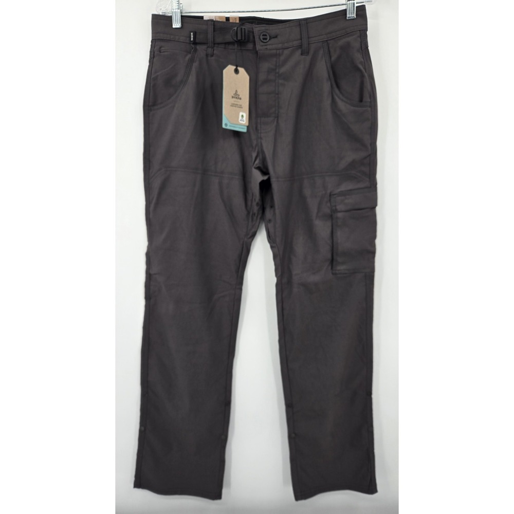 Prana Zion II Pants 31x32 Stretch Relaxed Fit Cargo Dark Iron Gray Straight NWTs